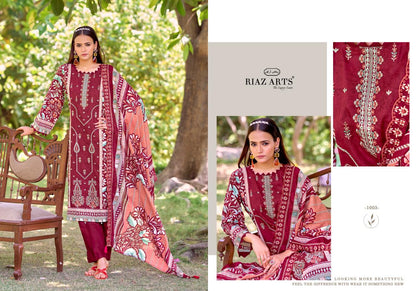 Bin Saeed Vol 17 Riaz Art Cotton Cambric Karachi Salwar Suits Wholesaler Gujarat