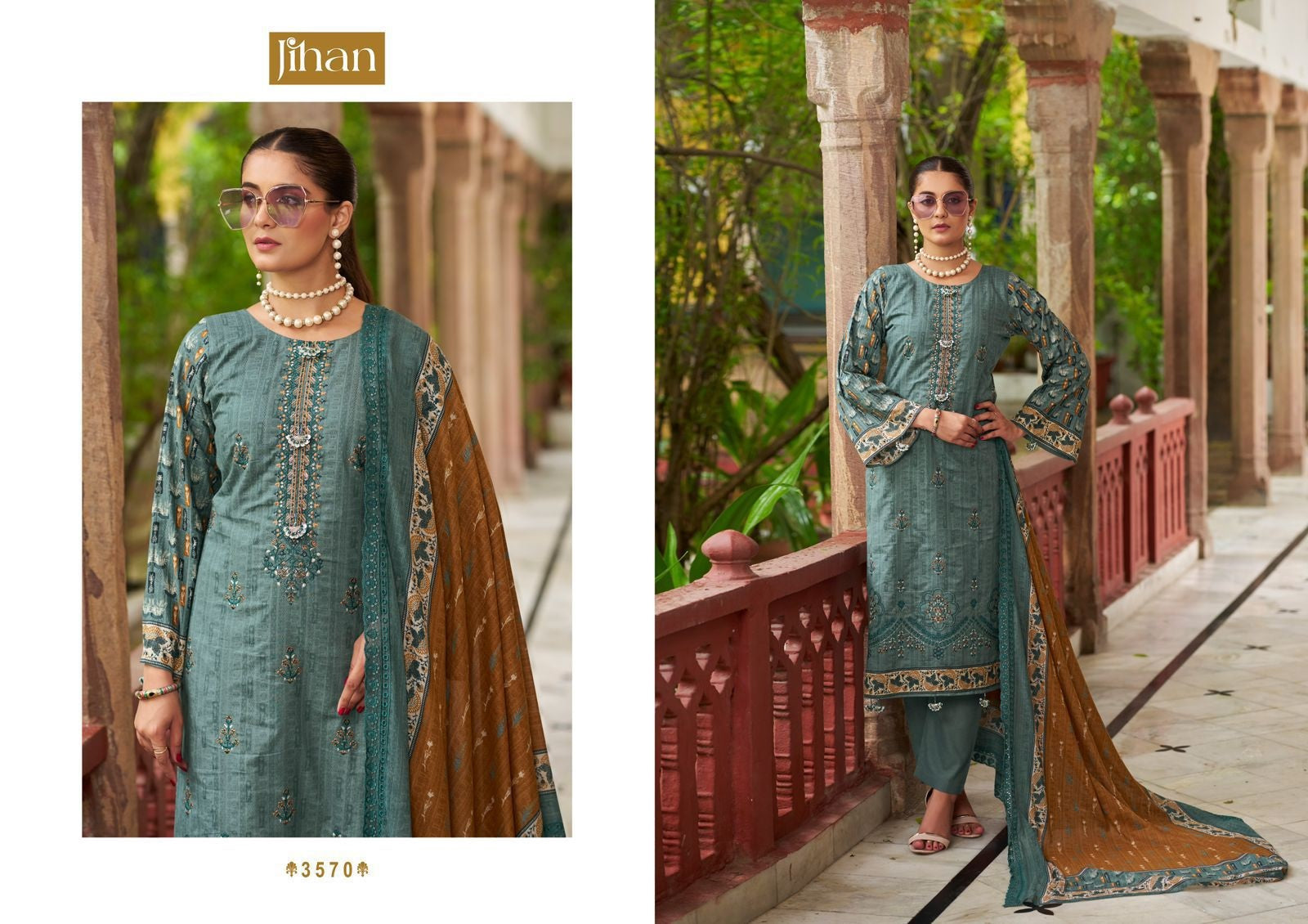 Bin Saeed Vol 18 Jihan Lawn Karachi Salwar Suits Wholesaler