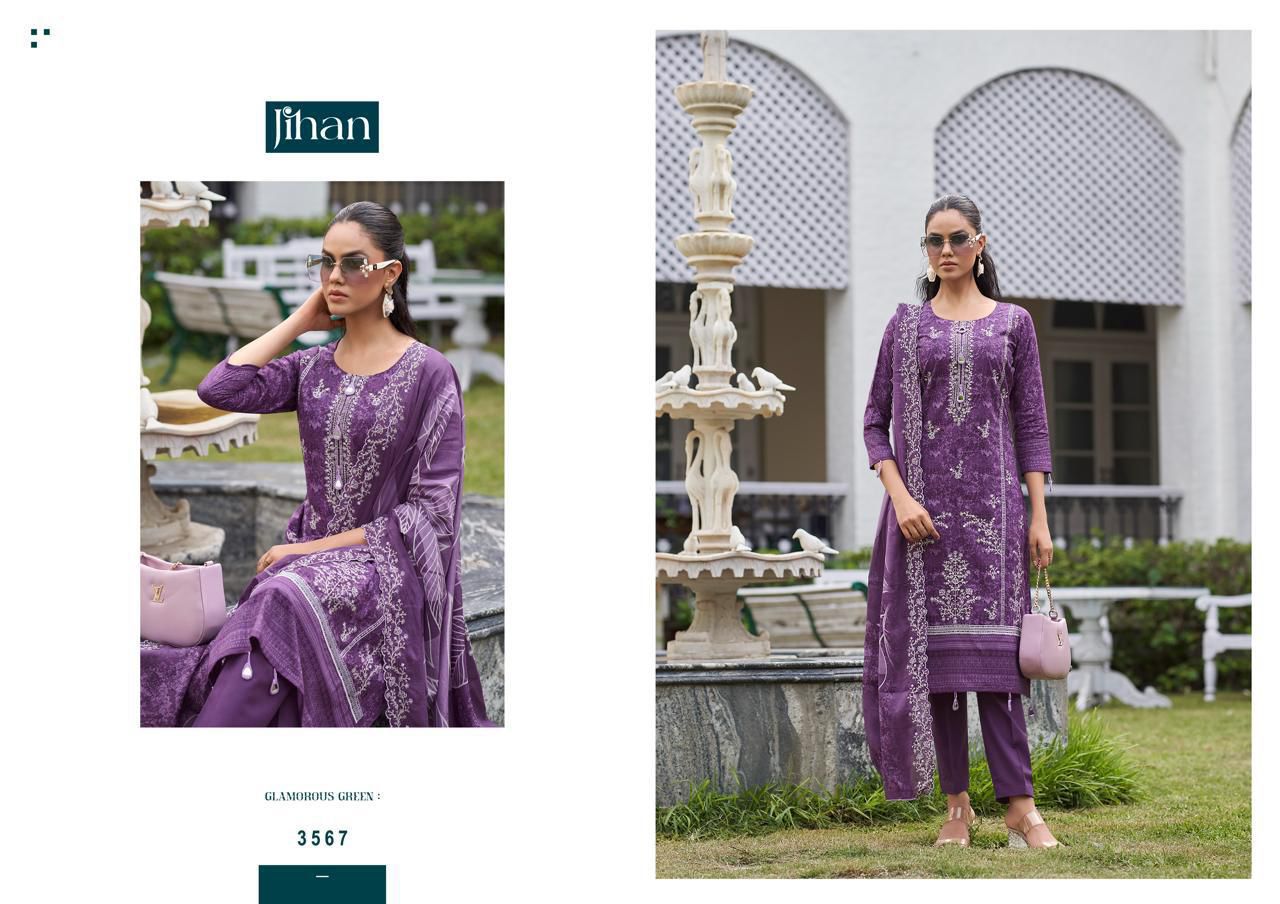 Bin Saeed Vol 19 Jihan Pure Lawn Karachi Salwar Suits Wholesale Price