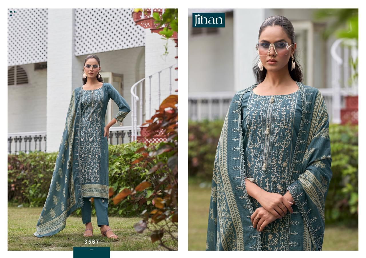 Bin Saeed Vol 19 Jihan Pure Lawn Karachi Salwar Suits Wholesale Price