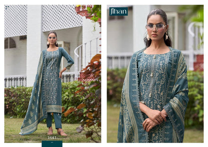 Bin Saeed Vol 19 Jihan Pure Lawn Karachi Salwar Suits Wholesale Price