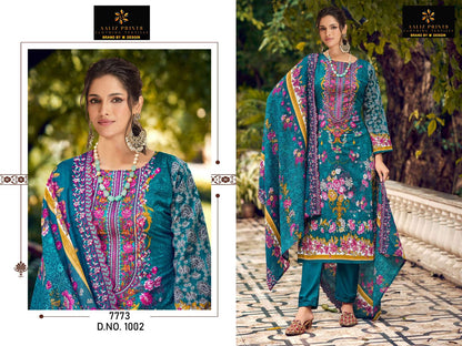 Bin Saeed Vol 1 Aaliz Prints Cotton Karachi Salwar Suits Wholesaler Gujarat