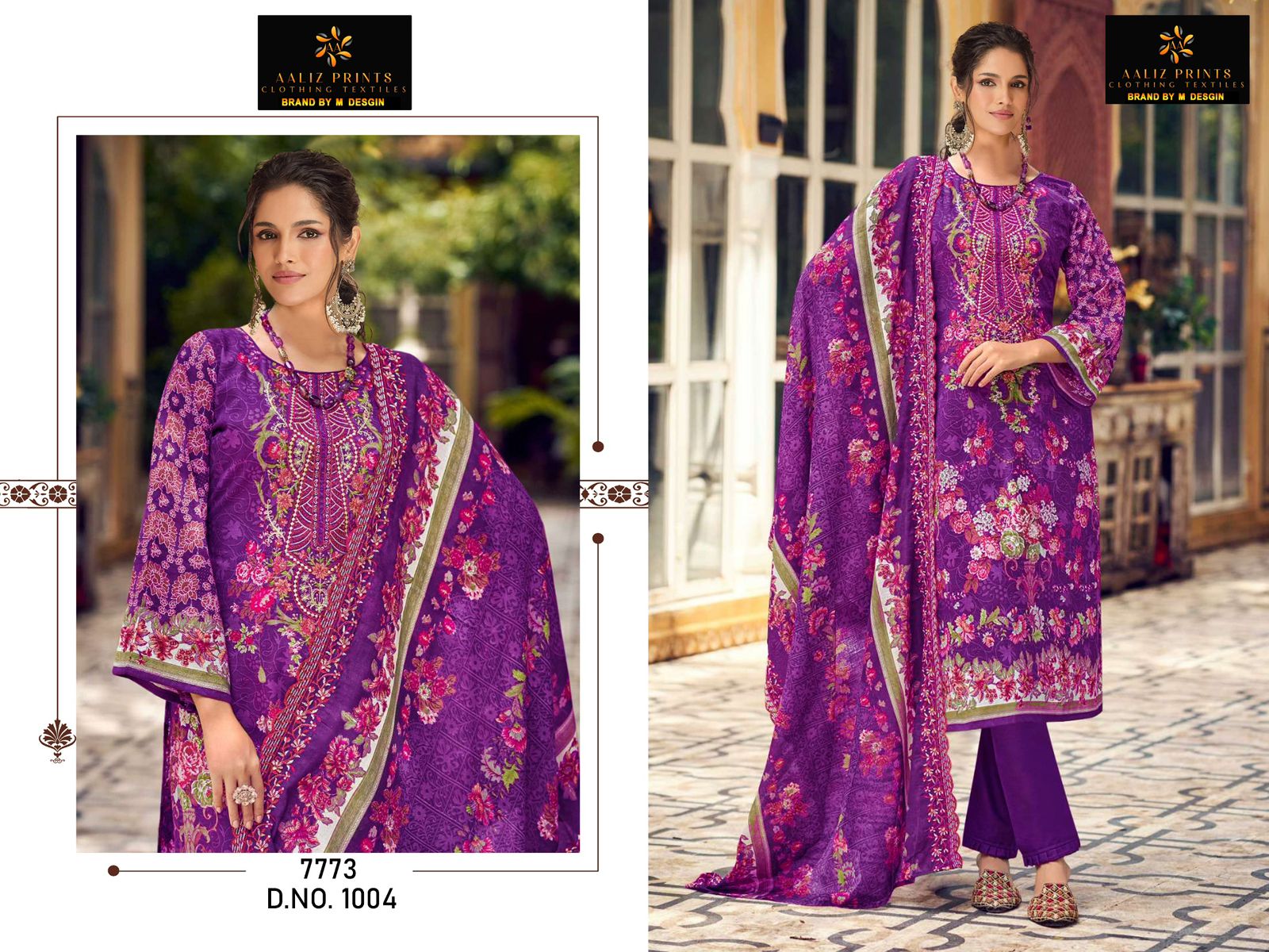 Bin Saeed Vol 1 Aaliz Prints Cotton Karachi Salwar Suits Wholesaler Gujarat