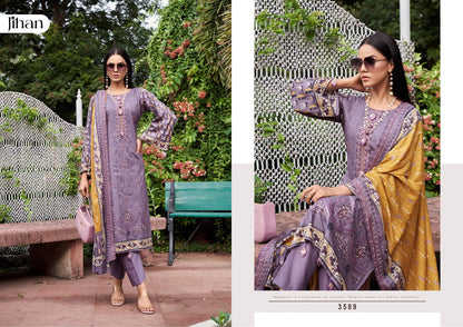 Bin Saeed Vol 20 Jihan Pure Lawn Karachi Salwar Suits Wholesaler India