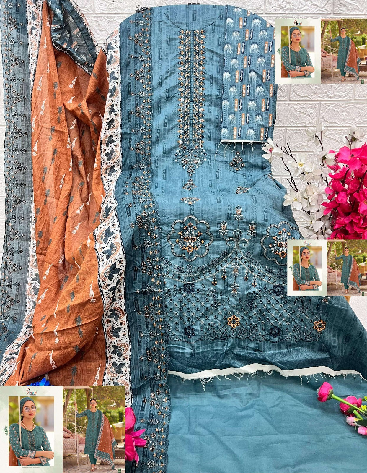 Bin Saeed Vol 20 Lawn Collection Shree Fabs Cotton Karachi Salwar Suits Wholesaler India
