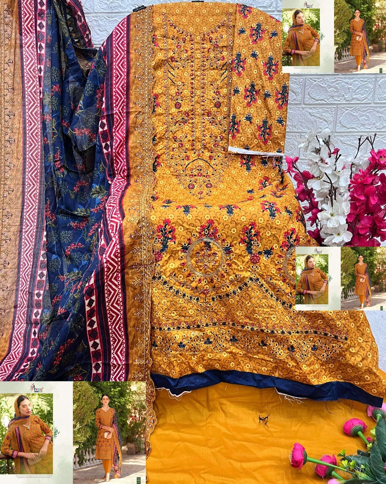 Bin Saeed Vol 20 Lawn Collection Shree Fabs Cotton Karachi Salwar Suits Wholesaler India