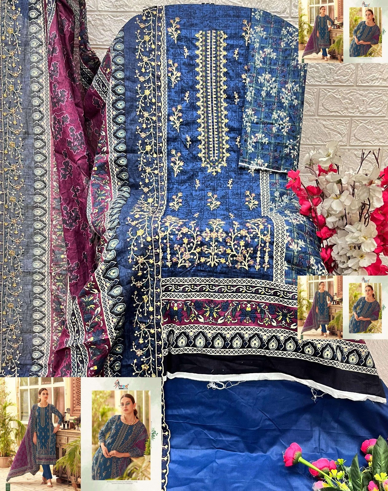 Bin Saeed Vol 20 Lawn Collection Shree Fabs Cotton Karachi Salwar Suits Wholesaler India
