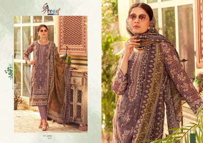 Bin Saeed Vol 20 Lawn Collection Shree Fabs Cotton Karachi Salwar Suits Wholesaler India