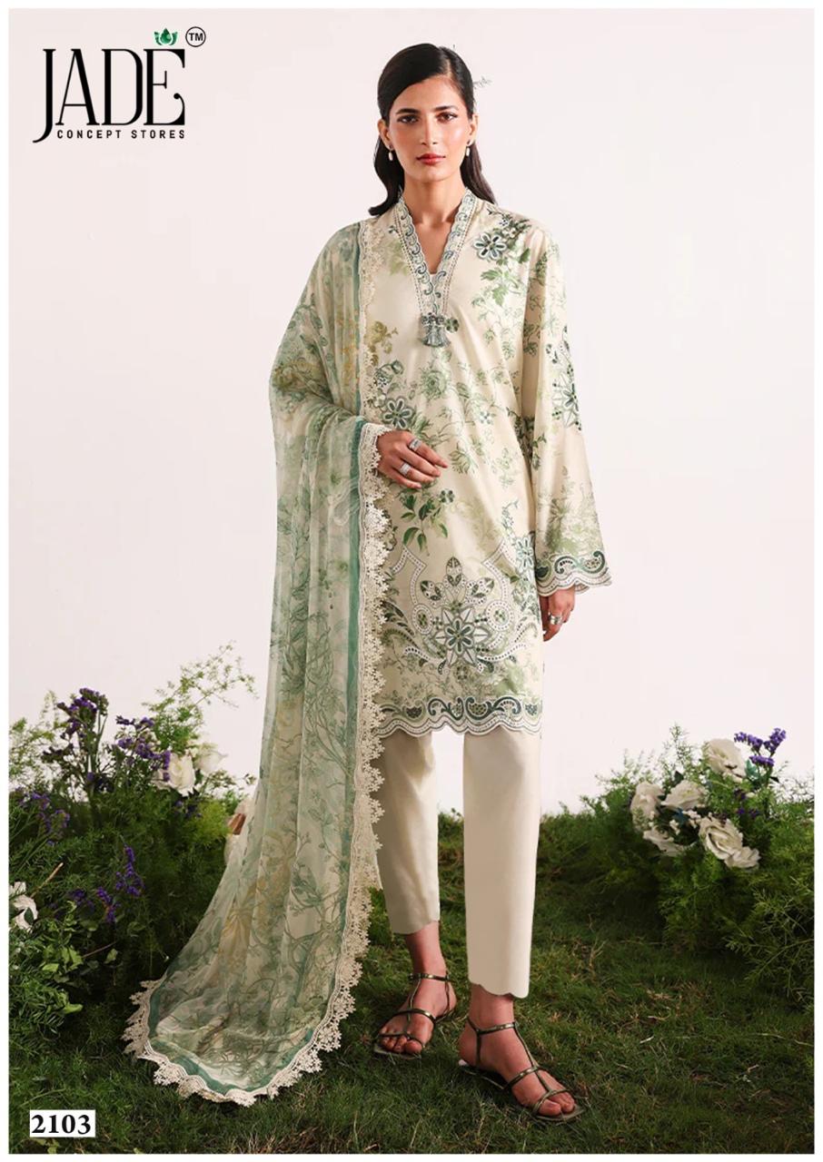 Bin Saeed Vol 21 Jade Mix Cotton Karachi Salwar Suits Supplier Gujarat