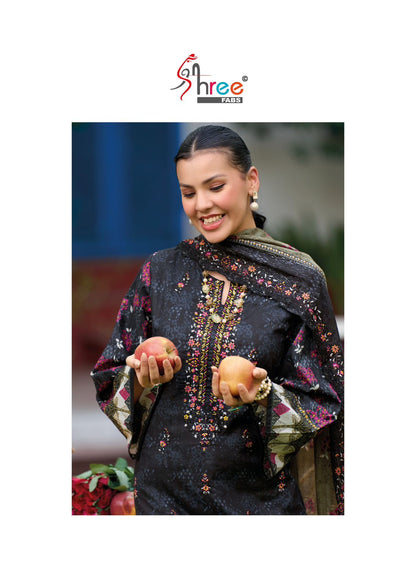 Bin Saeed Vol 21 Lawn Collection Shree Fabs Cotton Karachi Readymade Suits Manufacturer Ahmedabad