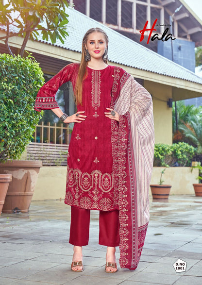 Bin Saeed Vol 22 Lawn Collection Hala Cotton Karachi Salwar Suits Wholesaler