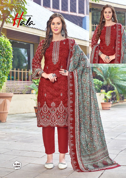 Bin Saeed Vol 22 Lawn Collection Hala Cotton Karachi Salwar Suits Wholesaler