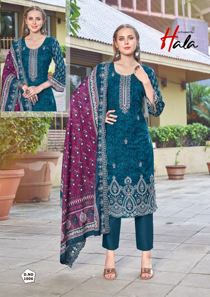Bin Saeed Vol 22 Lawn Collection Hala Cotton Karachi Salwar Suits Wholesaler