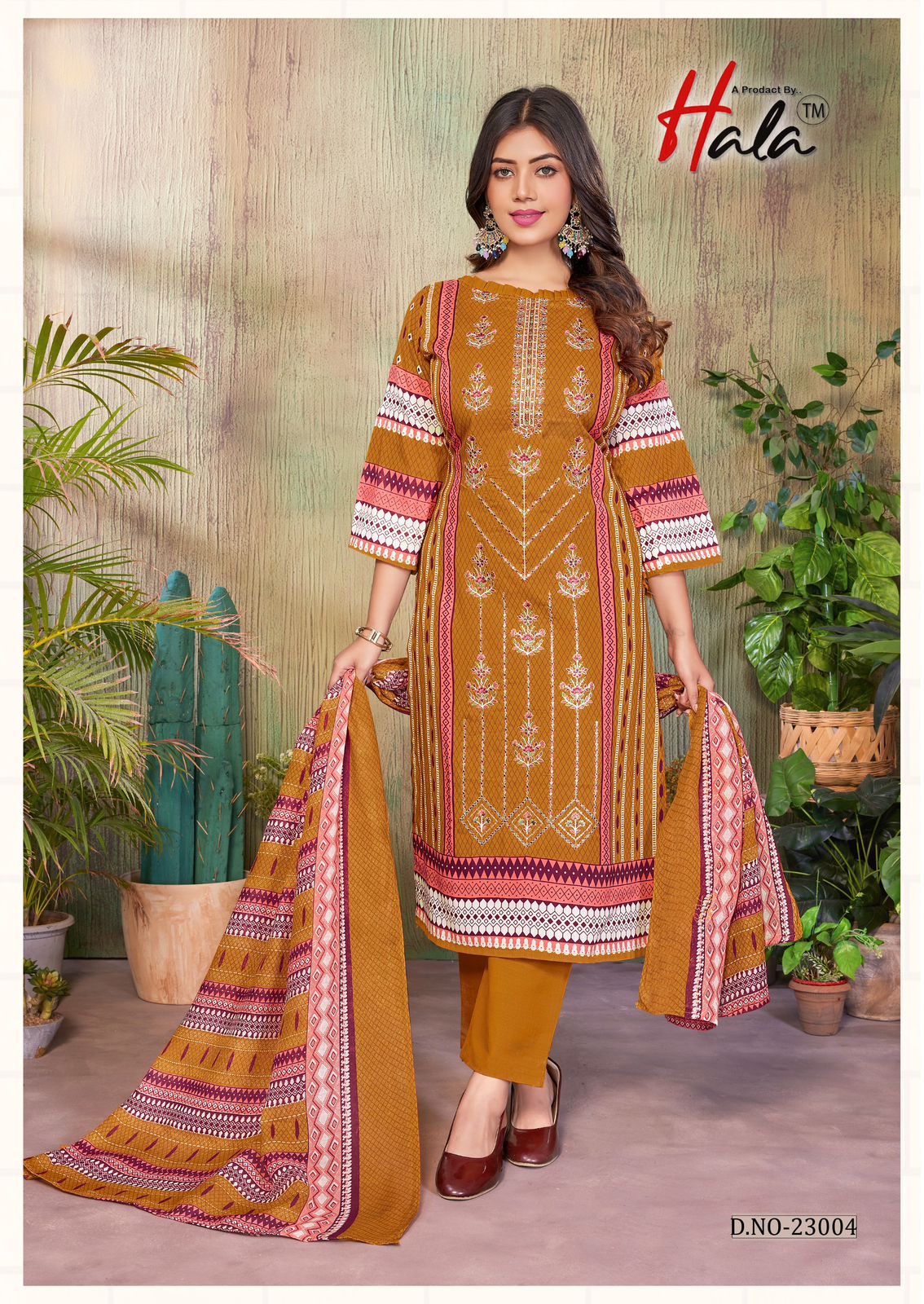 Bin Saeed Vol 23 Hala Mix Cotton Karachi Salwar Suits Wholesale Rate