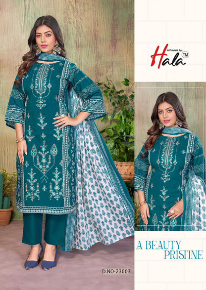 Bin Saeed Vol 23 Hala Mix Cotton Karachi Salwar Suits Wholesale Rate