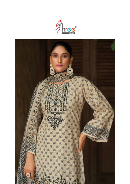 Bin Saeed Vol 23 Lawn Collection Shree Fabs Cotton Karachi Salwar Suits Manufacturer Gujarat