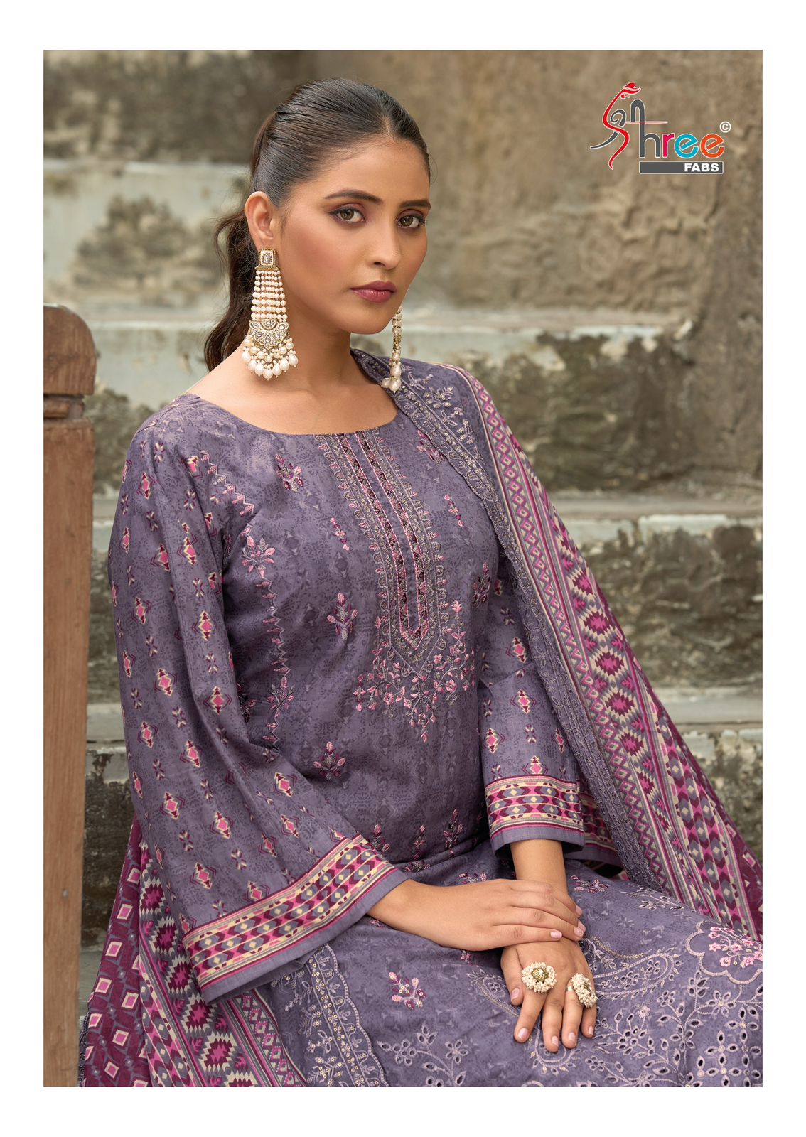 Bin Saeed Vol 23 Lawn Collection Shree Fabs Cotton Karachi Salwar Suits Manufacturer Gujarat
