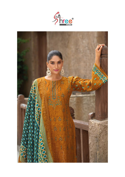 Bin Saeed Vol 23 Lawn Collection Shree Fabs Cotton Karachi Salwar Suits Manufacturer Gujarat