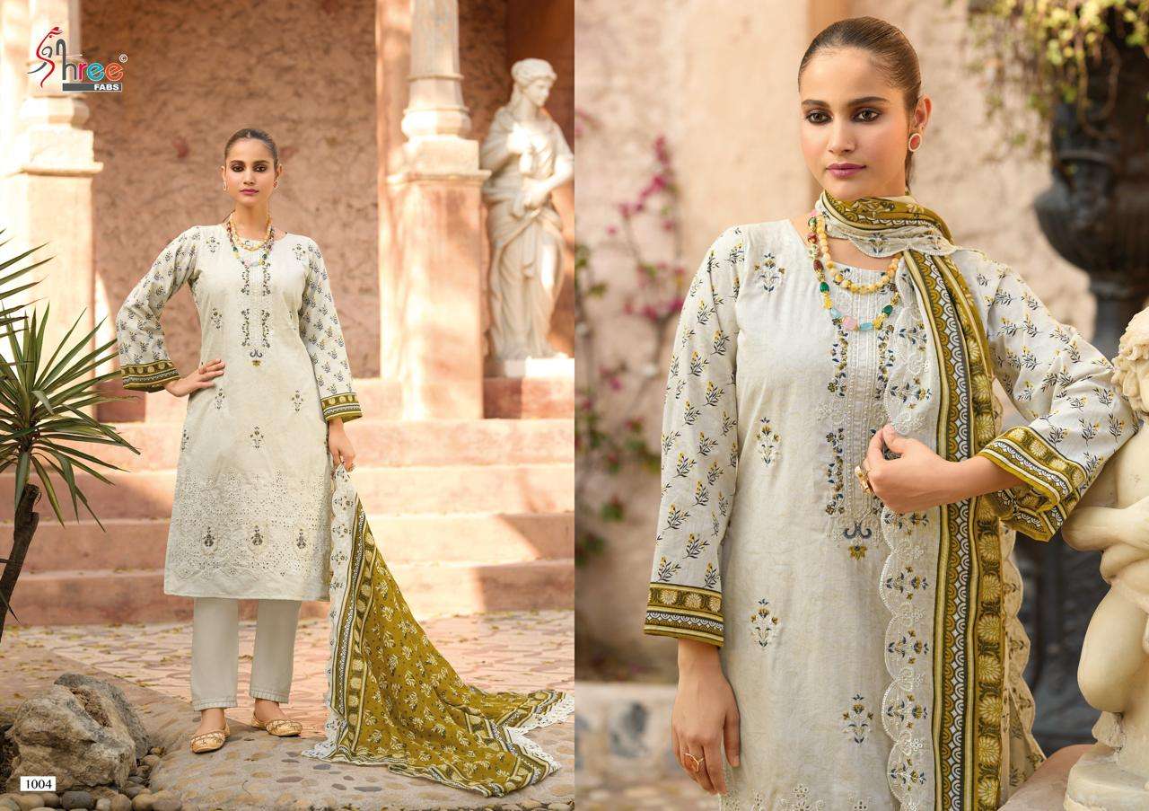 Bin Saeed Vol 25 Lawn Collection Shree Fabs Pure Cotton Karachi Salwar Suits Supplier Ahmedabad