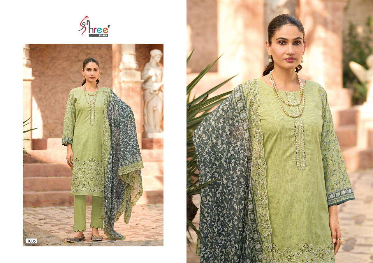 Bin Saeed Vol 25 Lawn Collection Shree Fabs Pure Cotton Karachi Salwar Suits Supplier Ahmedabad