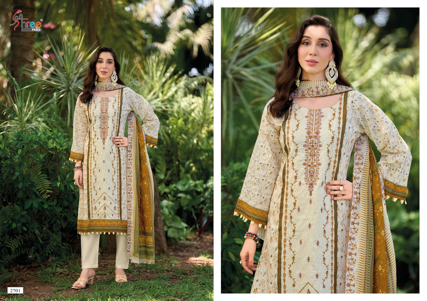 Bin Saeed Vol 27 Lawn Collection Shree Fabs Cotton Karachi Salwar Suits Supplier