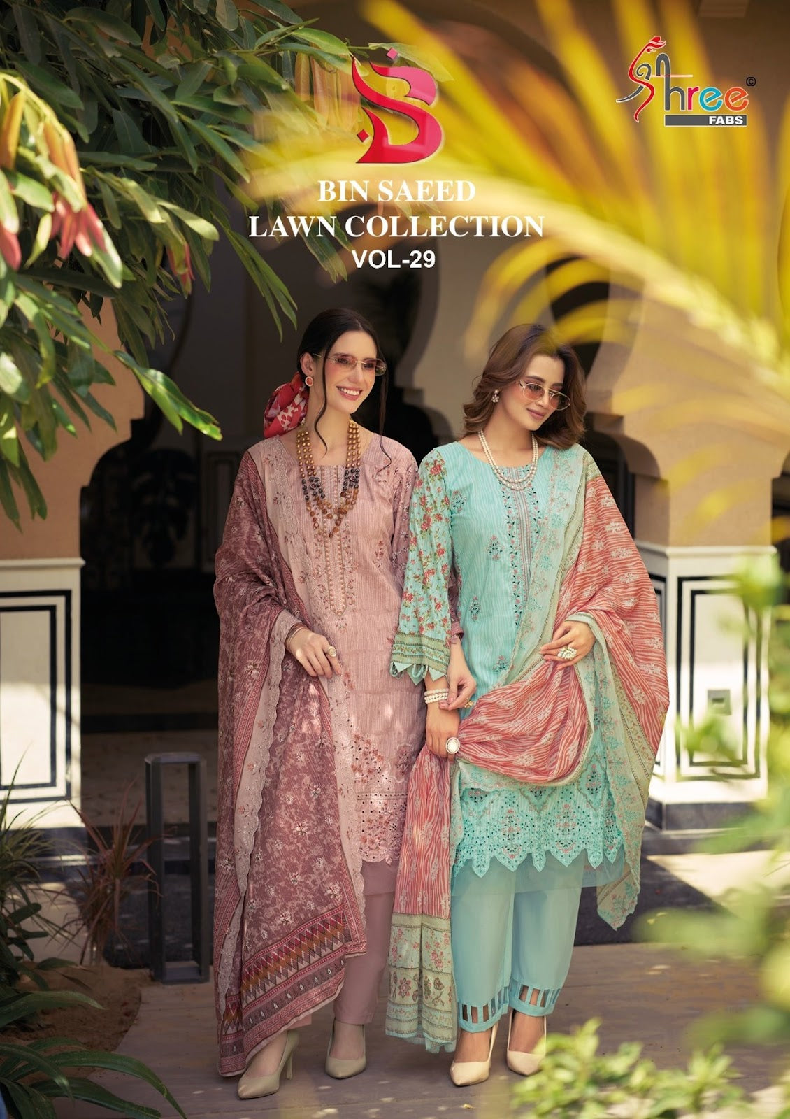 Bin Saeed Vol 29 Lawn Collection Shree Fabs Lawn Cotton Karachi Salwar Suits Wholesaler India
