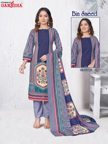 Bin Saeed Vol 2 Falak Ganesha Karachi Salwar Suits Wholesale Price