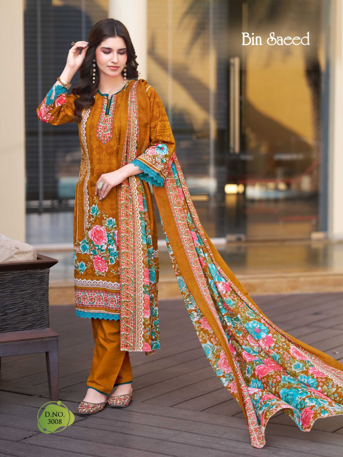 Bin Saeed Vol 3 Ganesha Cotton Karachi Salwar Suits Manufacturer Ahmedabad