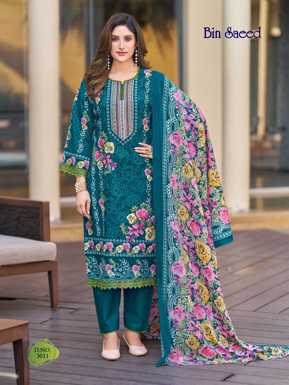 Bin Saeed Vol 3 Ganesha Cotton Karachi Salwar Suits Manufacturer Ahmedabad