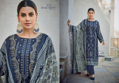 Bin Saeed Vol 5 Riaz Art Cotton Karachi Salwar Suits Supplier