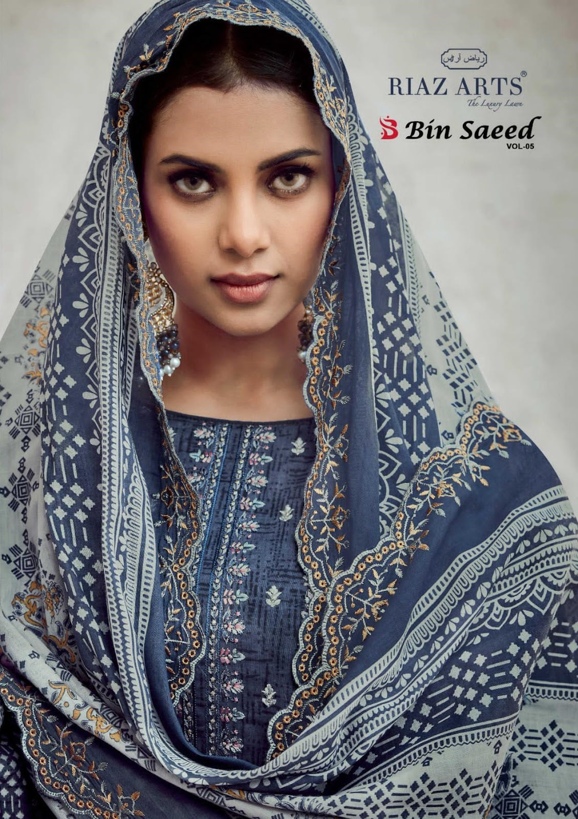 Bin Saeed Vol 5 Riaz Art Cotton Karachi Salwar Suits Supplier
