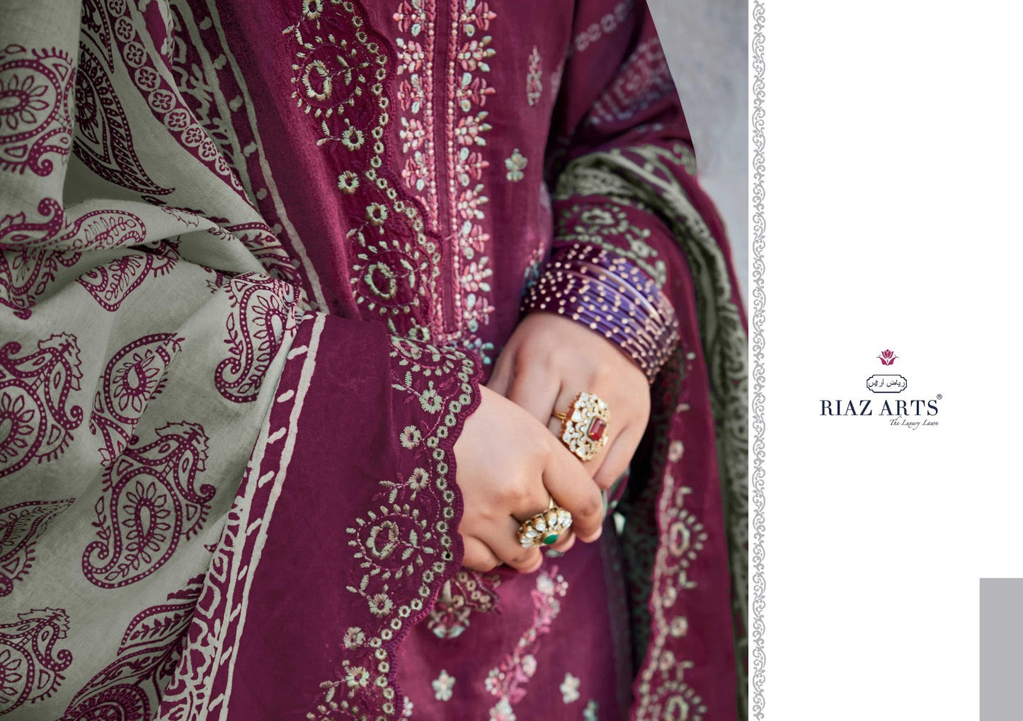 Bin Saeed Vol 5 Riaz Art Cotton Karachi Salwar Suits Supplier