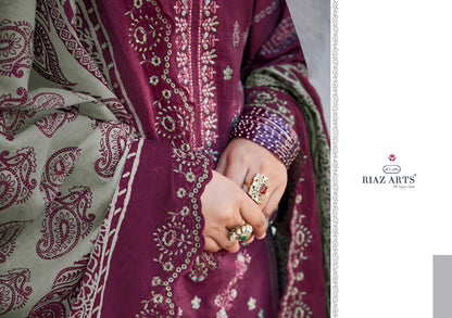 Bin Saeed Vol 5 Riaz Art Cotton Karachi Salwar Suits Supplier