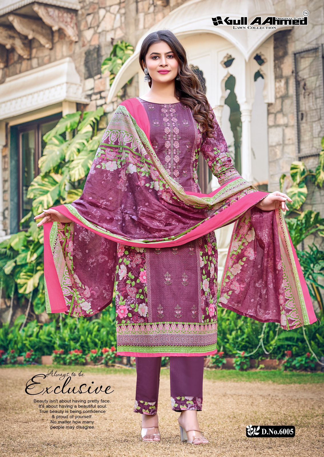Bin Saeed Vol 6 Embroidered Collection Gul Ahmed Cambric Cotton Karachi Salwar Suits Wholesaler Gujarat