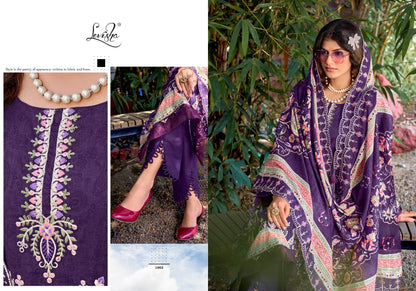 Bin Saeed Vol 6 Levisha Lawn Cotton Karachi Salwar Suits Exporter Gujarat
