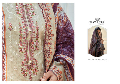 Bin Saeed Vol 6 Riaz Art Cotton Karachi Salwar Suits Supplier Ahmedabad