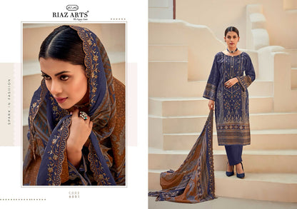 Bin Saeed Vol 6 Riaz Art Cotton Karachi Salwar Suits Supplier Ahmedabad