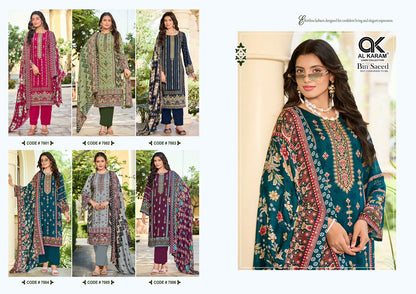 Bin Saeed Vol 7 Al Karam Viscose Reyon Karachi Salwar Suits Exporter