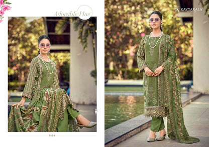 Bin Saeed Vol 7 Kavyakala Cambric Karachi Salwar Suits Exporter Ahmedabad