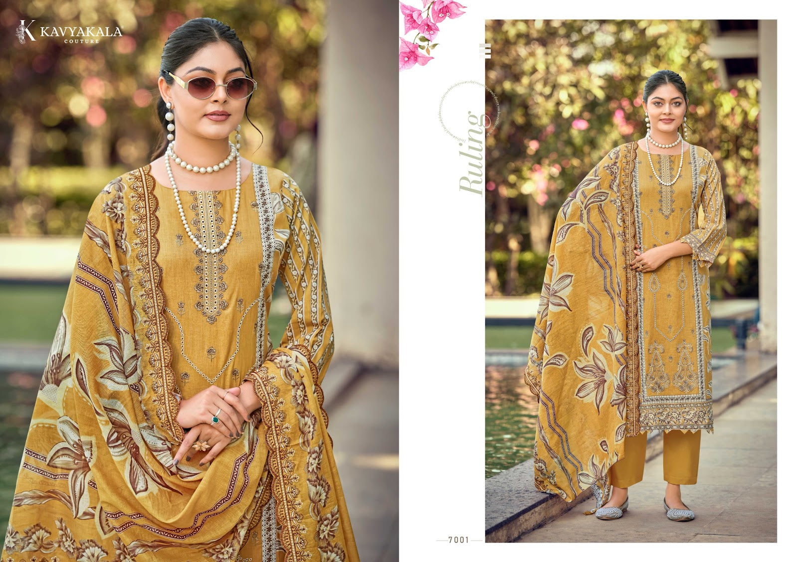Bin Saeed Vol 7 Kavyakala Cambric Karachi Salwar Suits Exporter Ahmedabad