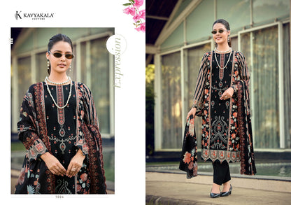 Bin Saeed Vol 7 Kavyakala Cambric Karachi Salwar Suits Exporter Ahmedabad