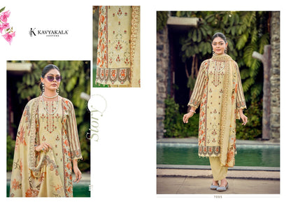 Bin Saeed Vol 7 Kavyakala Cambric Karachi Salwar Suits Exporter Ahmedabad