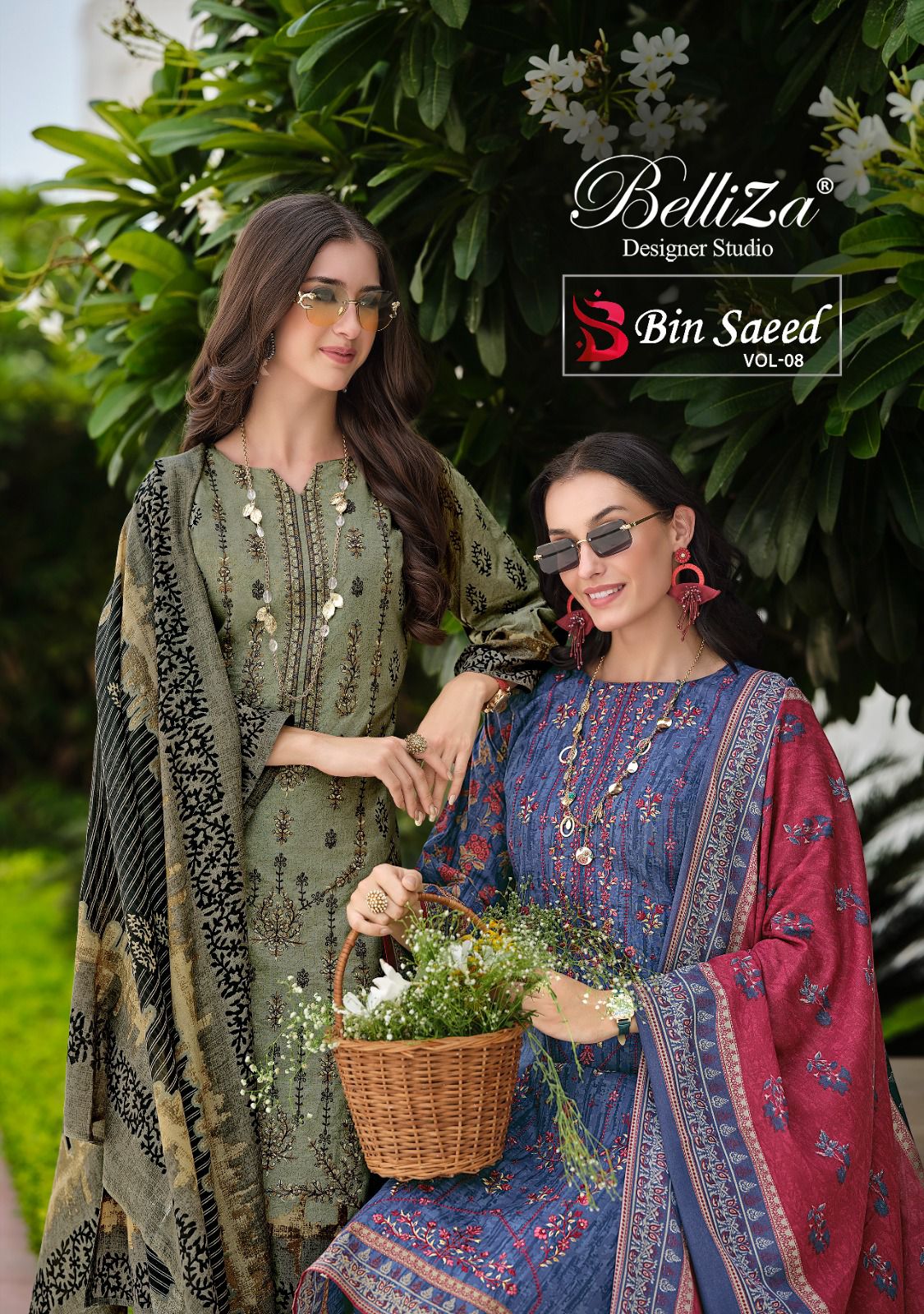 Bin Saeed Vol 8 Belliza Designer Studio Cotton Karachi Salwar Suits Wholesale Price