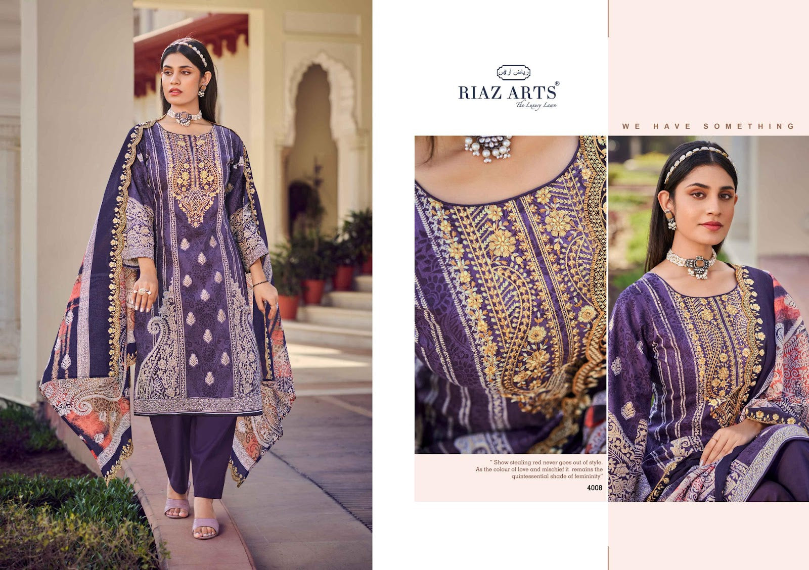 Bin Saeed Vol 8 Riaz Art Pure Cotton Karachi Salwar Suits Exporter Gujarat