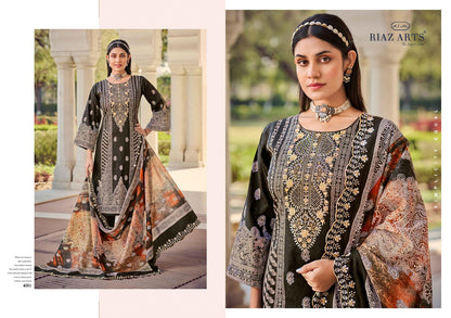 Bin Saeed Vol 8 Riaz Art Pure Cotton Karachi Salwar Suits Exporter Gujarat
