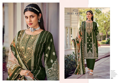Bin Saeed Vol 8 Riaz Art Pure Cotton Karachi Salwar Suits Exporter Gujarat