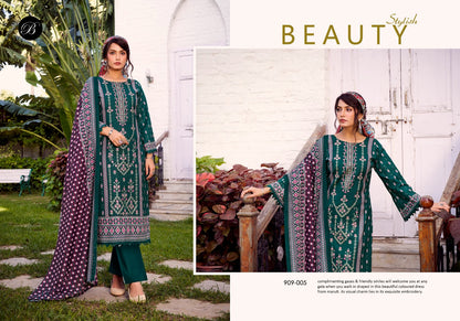 Bin Saeed Vol 9 Belliza Designer Studio Cotton Karachi Salwar Suits Wholesaler