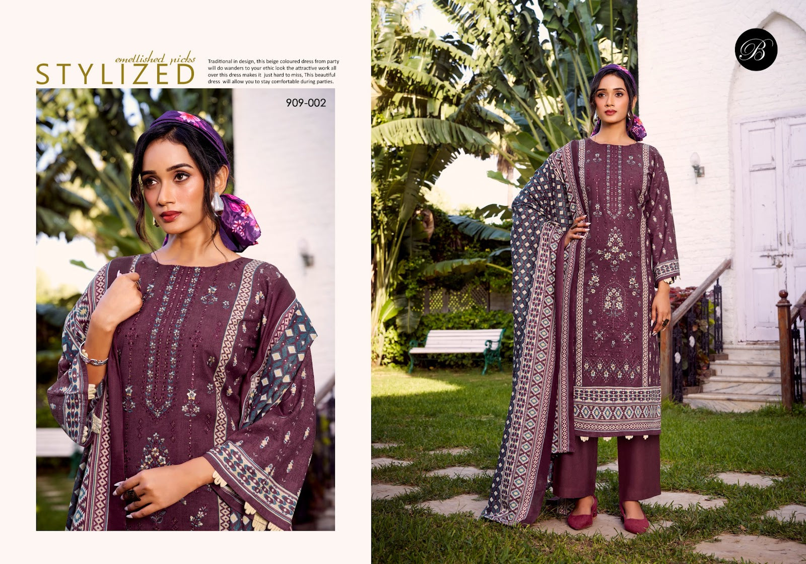 Bin Saeed Vol 9 Belliza Designer Studio Cotton Karachi Salwar Suits Wholesaler