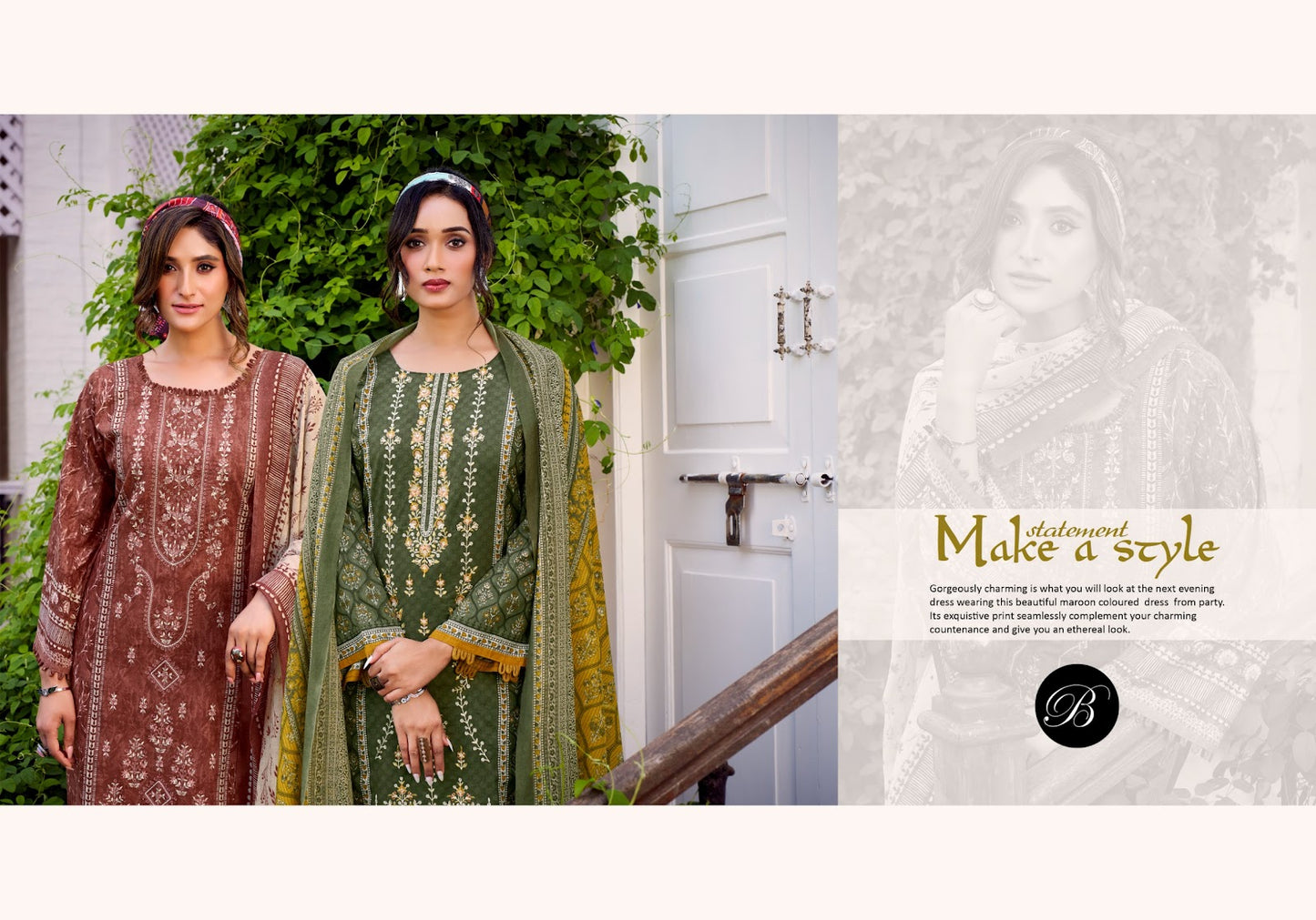 Bin Saeed Vol 9 Belliza Designer Studio Cotton Karachi Salwar Suits Wholesaler
