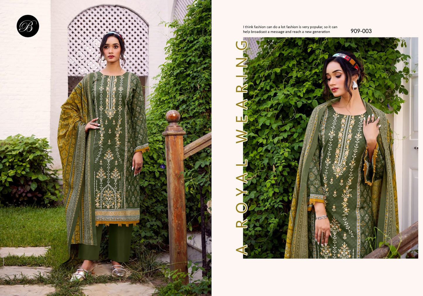 Bin Saeed Vol 9 Belliza Designer Studio Cotton Karachi Salwar Suits Wholesaler